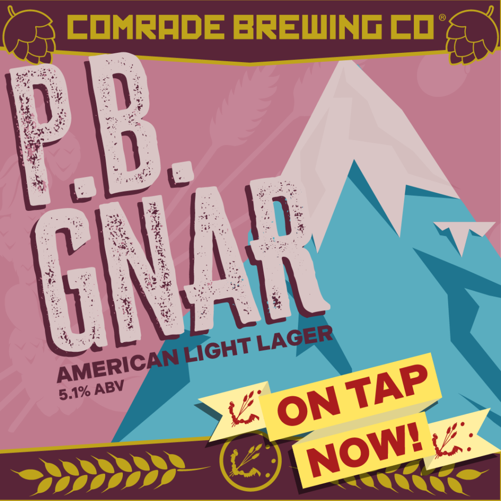 On Tap Now, PB Gnar American Light Lager 5.1% ABV