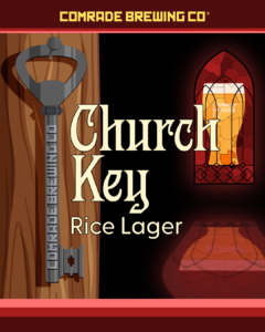 Comrade Brewing co Church Keg Rice Lager