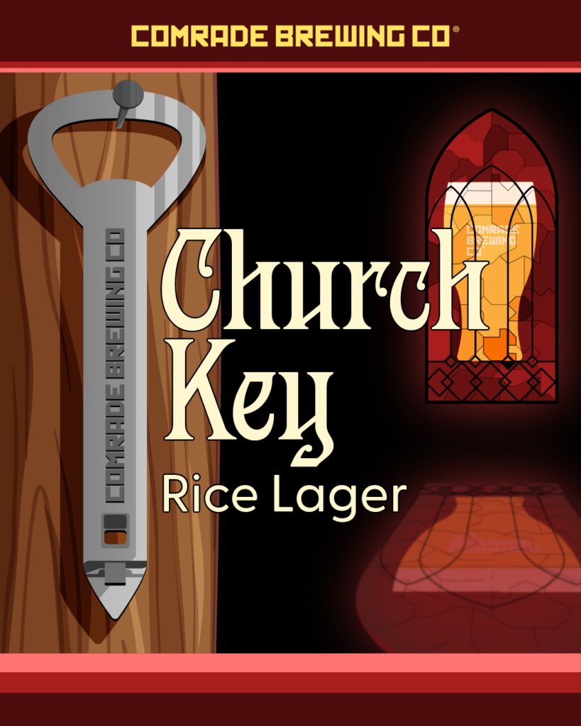 Comrade Brewing co Church Keg Rice Lager